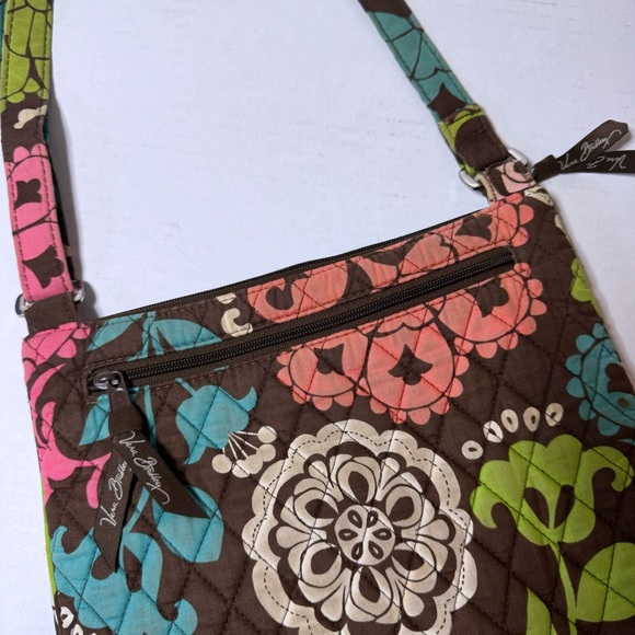 Vera Bradley Crossbody Bag Purse Lola Hipster Floral Adjustable Strap Quilted - Picture 8 of 10